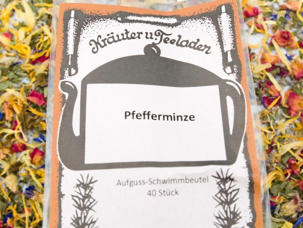 Schwimmbeutel Kräutertee Pfefferminze