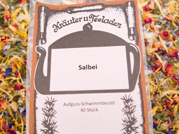 Schwimmbeutel Kräutertee Salbei