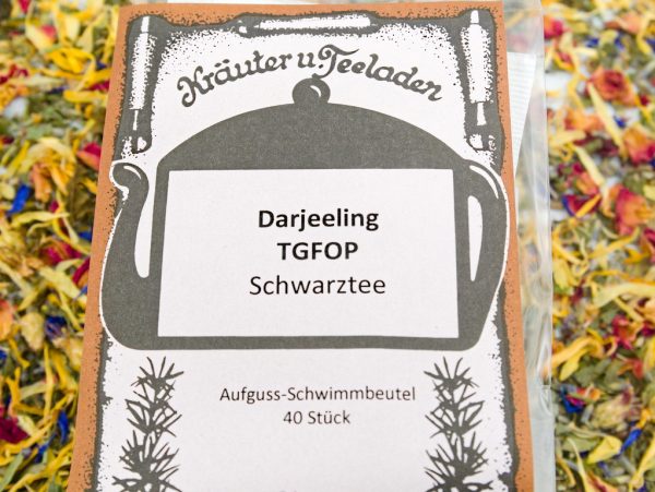 Schwimmbeutel Schwarztee Darjeeling TGFOP