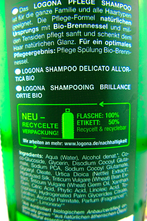 Logona Pflege - Shampoo Brennessel | Kräuter und Teeladen Lauf