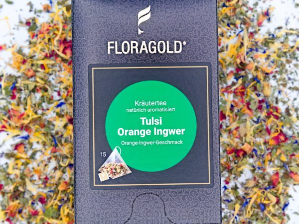Floragold Kräutertee Tulsi Orange - Ingwer