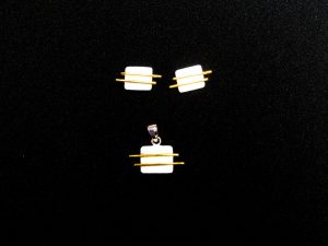 Rechteck teilvergoldet