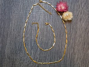 Collier Kordel vergoldet
