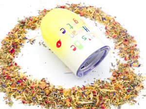 Thermobecher aus recyceltem Edelstahl - gelb