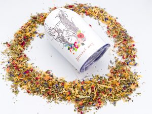 Thermobecher aus recyceltem Edelstahl - Blumenmädchen