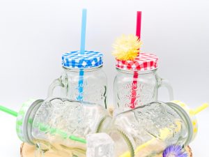 Glas Henkelbecher