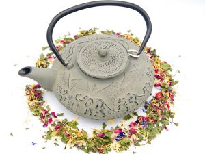 Gusseisenkanne grau 1,1 Liter