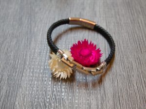 Leder mit Edelstahl