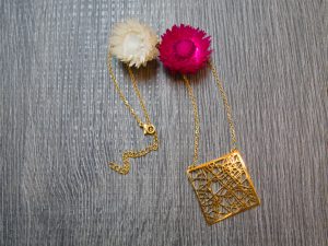 Collier Edelstahl vergoldet
