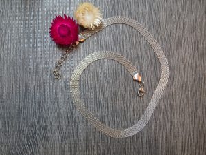 Collier Edelstahl breit